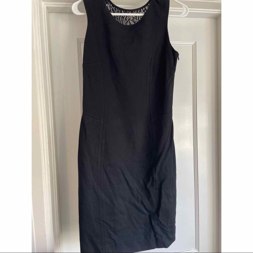 Flattering Black Dress with Lace Back Detail